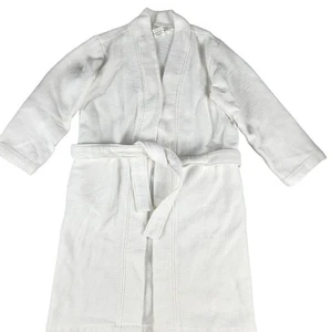 PB Teen Pottery Barn Waffle Robe Spa Resort Turkish Cotton Cozy White XXS/XS - Picture 1 of 6
