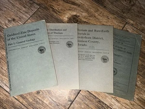 Lot Of 4 United States Department of the Interior geological survey Books Maps - Picture 1 of 8