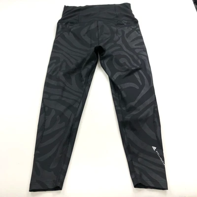 Adidas Stella McCartney Maternity XL (Fit 33W 26L) Yoga Pants Printed Black - Image 1 of 4