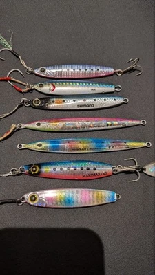 Набор металлических приспособлений 7, 30-42 г, включает катушку, Jackson, Shimano, Hayabusa - Изображение 1 из 2