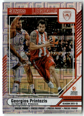 2024-25 Donruss Euroleague Panini No. 185 Georgios Printezis Mojo - Imagen 1 de 2