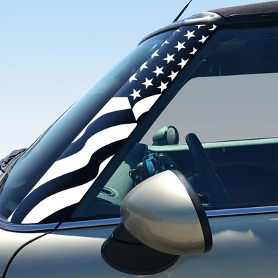 Gráficos de un pilar de bandera de Estados Unidos - Juego de 2 calcomanías para MINI Cooper - F65 U25 Foto 1 de 3