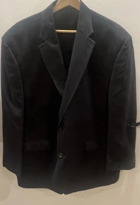 Куртка блейзер мужская Lauren Ralph Lauren искусственная замша 46R черная б/у в отличном состоянии - Изображение 1 из 4