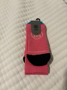 Neu mit Etikett G/Fore Pray For Birdies Knockout Damen-Crew-Golfsocken pink M/L 6,5-9 - Bild 1 von 5
