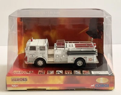 CORGI Heroes Under Fire Seagrave K Closed Cab Harrison NY Fire Dept Engine 10 - Image 1 of 4