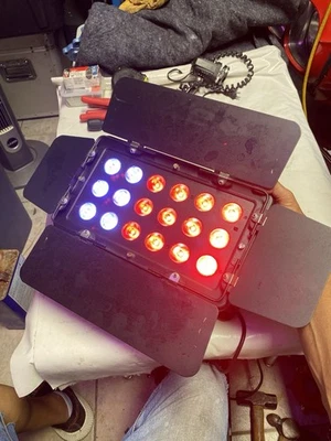 Chauvet DJ SLIMBANK T18 USB DMX Quad-Color LED Wash Light With Barn Door #1 - Image 1 of 4