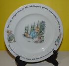 Beatrix Potter Peter Rabbit Children's Plate Wedgwood England 7 3/4'