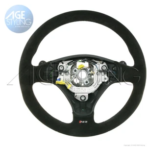 OEM Audi RS6 C5 Quattro GmbH Genuine Suede Leather Steering Wheel w Gear Paddles - Picture 1 of 1