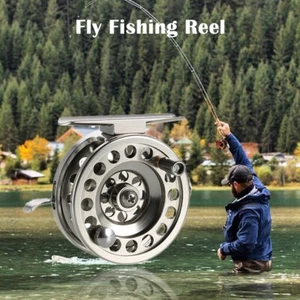 Right Hand Fly Fishing Reel Aluminum Alloy Fly Reel Smooth Ice Fishing Reel - Picture 1 of 12