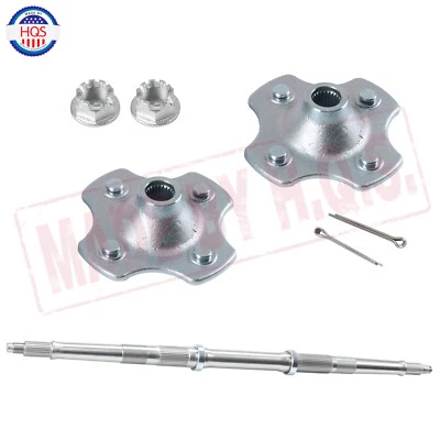 Eixo traseiro com porca de cubo de roda para 1988-1991 Honda Fourtrax 300 TRX300FW 4X4 - Imagem 1 de 4