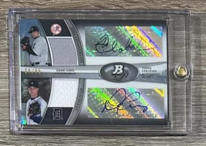2011 Bowman Platinum #DAR-CP Joba Chamberlain Ryan Perry Dual Relic AUTO #/89 - Picture 1 of 2