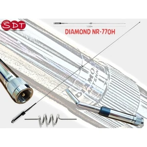 DIAMOND "ORIGINALE" NR-770H ANTENNA VEICOLARE  144/430MHz  102 CM CONN. MJ - Afbeelding 1 van 4