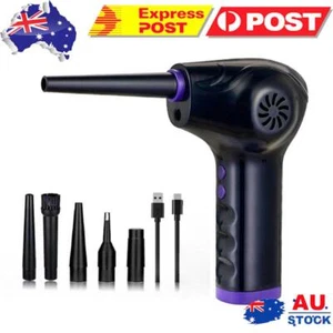 Electric Air Duster Rechargeable 6000mAh/10000mAh for Keyboard Computer Cleaning - Photo 1/18