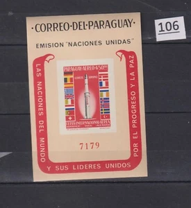 LL PARAGUAY 1964 - MNH - IMPERF - SPACE, FLAGS - Imagen 1 de 1