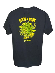 Beers And Buds Graphic Tee Shirt Beer Savage Size Large - Picture 1 of 5