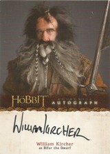 The Hobbit An Unexpected Journey - A4 William Kircher "Bifur" Autograph Card
