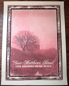 Dave Matthews Band offizielles Drive-In Poster. Nissan Pavilion Bristow VA 28.06.08 - Bild 1 von 10