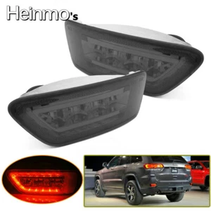 2x Smoked LED Rear Fog Light For Jeep Grand Cherokee WK2 2011-2020 Compass 11-16 - Picture 1 of 6