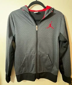 Jordan Zip Up Hooded Jacket Boys Sz Large - Picture 1 of 4