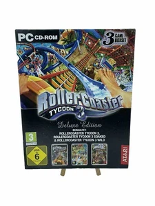 Rollercoaster Tycoon 3 Deluxe Edition PC Big Box Atari 2004 Simulator 3 Game Box - Bild 1 von 5