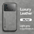 For XiaoMi Poco M4 Pro 4G, Luxury Business Retro Soft Rubber Magnetic Case Cover