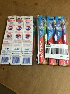 Colgate Extra Clean Full Head MEDIUM BRISTLES Toothbrushes Sealed Packages! 12 ~ - Picture 1 of 6