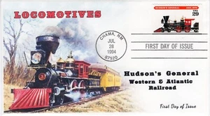 AO-2843,1994,Locomotives, Add-on Cachet, Hudson’s General, First Day of Issue, - Picture 1 of 1