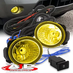 Yellow Driving Fog Light Lamp + Wiring For 2003-2005 Infiniti FX35 FX45 / Murano - Picture 1 of 7
