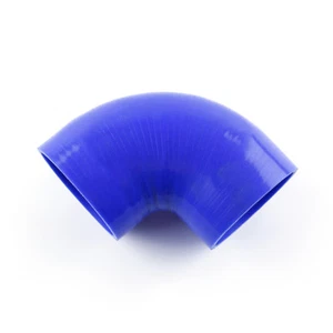 BLUE 4 inch 90 DEGREE 102mm ELBOW INTERCOOLER PIPE SILICONE COUPLER HOSE TURBO - Imagen 1 de 5