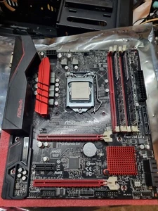 ASRock B150M Combo-G LGA1151, Intel H110, DDR3/DDR4, CrossFire - Bild 1 von 6