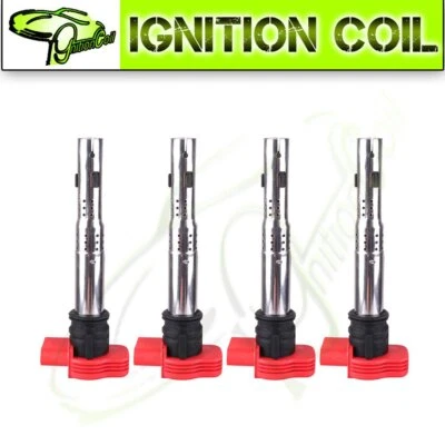 Set of 4 Brand New Ignition Coils for Audi Q5 Q7 A6 Porsche Panamera VW UF529 - Image 1 of 4