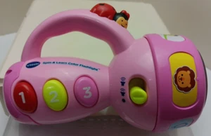 VTech Spin & Learn Color Flashlight Baby Infant Kids Toddler Learning Toy AA - Picture 1 of 6