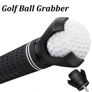 Golf Ball Grabber Picker Clamp For Putter Pick Up Tool Quick Install Black 1PC - Picture 1 of 8