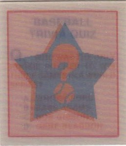 1986 Sportflic Trivia Cards (All Versions) MLB Baseball Trading Pick From List