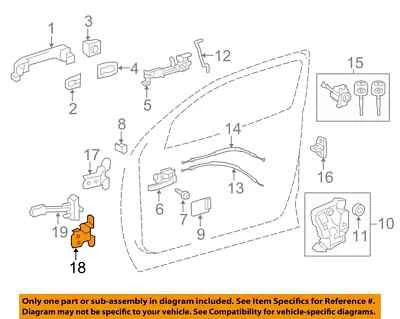 Новый оригинальный производитель 2000-2023 TOYOTA Avalon передняя дверь замок оборудование нижний шарнир 68740-AC010 - Изображение 1 из 4