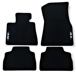 Car Floor Mats For BMW X6 Velour Waterproof Black Carpet Rugs Auto Liners New - Picture 1 of 13