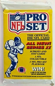 1990 NFL PRO SET SERIES II WAX PACK FOOTBALL CARDS - NEW Unopened - Picture 1 of 1
