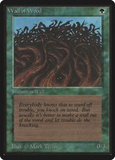 Wall of Wood Beta PLD Green Common MAGIC THE GATHERING MTG CARD ABUGames