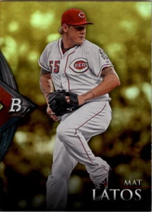 2014 Bowman Platinum Gold SP #61 Mat Latos Cincinnati Reds - Picture 1 of 1