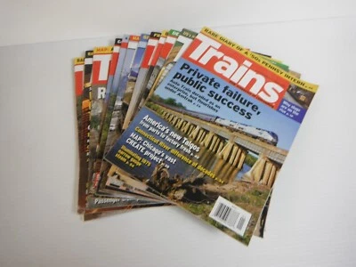 Trains Magazines x 12 Railroading Model Fast Grand Central Centennial Steam Rail - Image 1 of 4