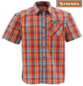 new SIMMS espirito summer shirt light cool slim fit no iron UV PROTECTION mens S - Picture 1 of 19