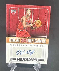 Wendell Carter Jr. 2018-19 Panini NBA Hoops Grande Significato RC Auto #GS-WC - Foto 1 di 2