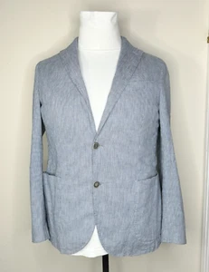 $1295 Eleventy Sport Coat 40 Linen Mens Jersey Unstructured Slim Fit Blazer - Picture 1 of 11