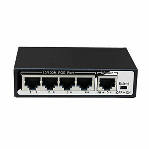 5 Port Network PoE Switch (10/100Mbps, 4 PoE Ports)