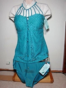 NUEVO CON ETIQUETAS Tankini Talla M(8/10), Azul - Imagen 1 de 7