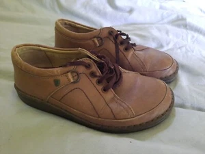 FINN COMFORT Shoes Womens 7 Brown Leather Lace Up Loafers Oxfords Walking - Picture 1 of 8