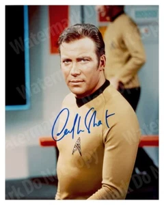 William Shatner Captain Kirk Autogramm Foto Reprint Star Trek 8x10 selten - Bild 1 von 6