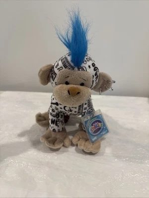 Webkinz Rockerz Monkey Plush Ganz Stuffed Animal HM5102 with Sealed Code - Image 1 of 4
