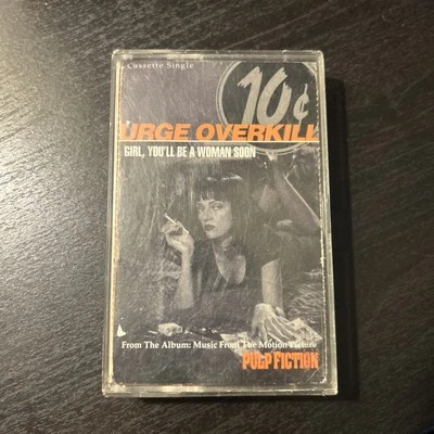 Urge Overkill - Girl, You'll Be A Woman Soon (Cassette Tape Single, 1994) Promo - Image 1 of 3