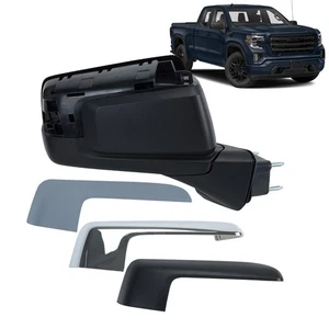 Espejo retrovisor lateral derecho plegable manual térmico para Chevrolet Silverado 2019-24 punto ciego - Imagen 1 de 17